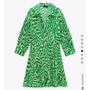 Zara Printed Shirt Dress